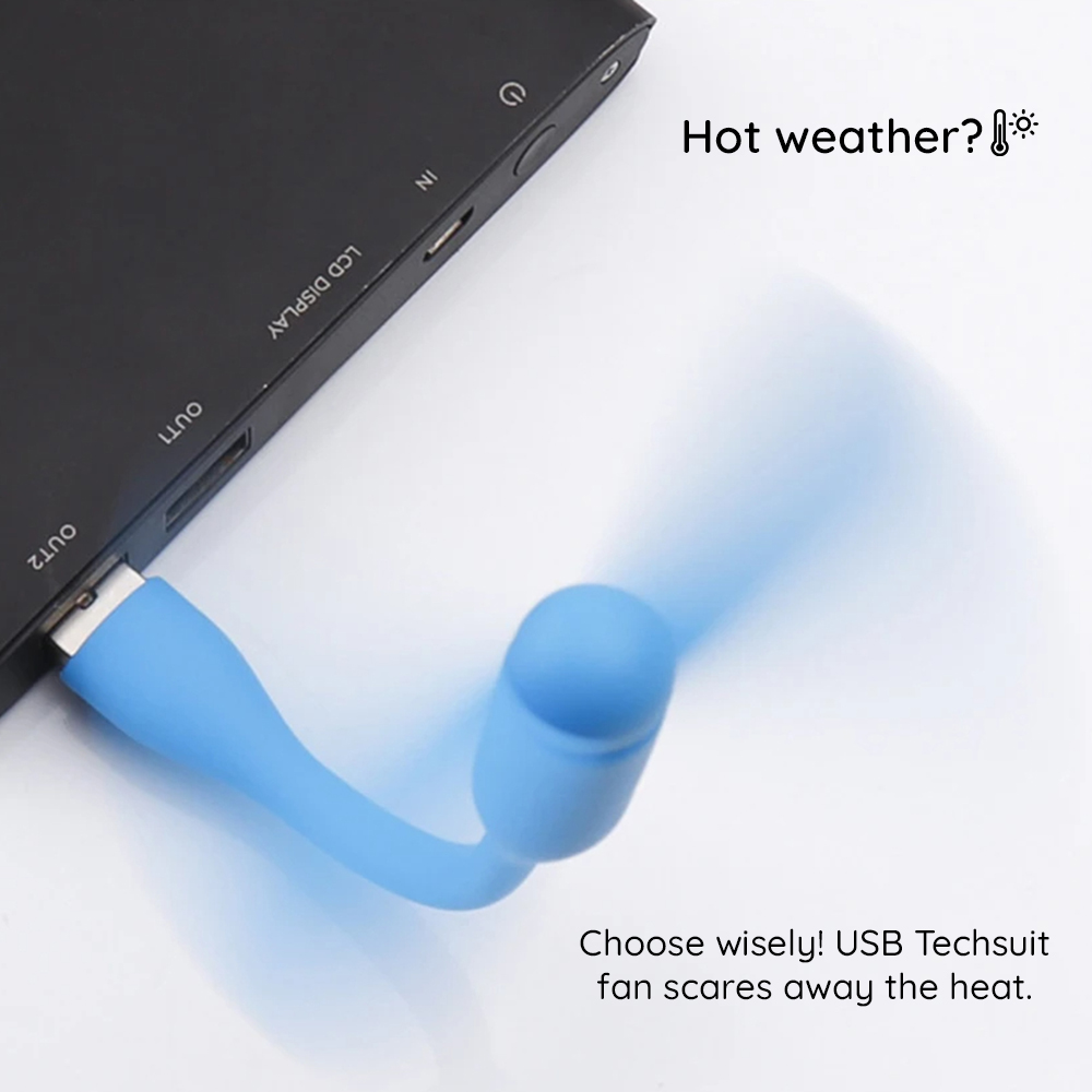 Mini ventilador USB (TUF1) - 5V - Branco