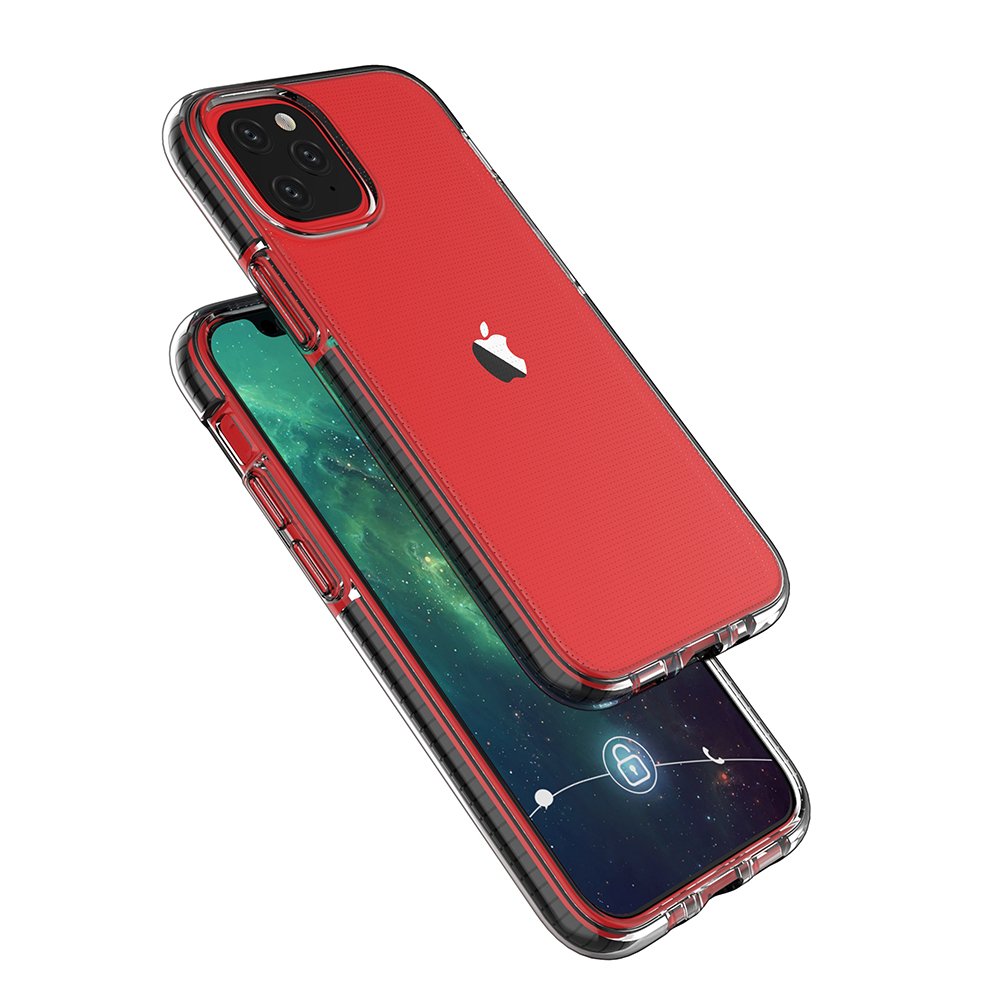 Capa Spring clear TPU para Apple iPhone 12 Pro - rosa