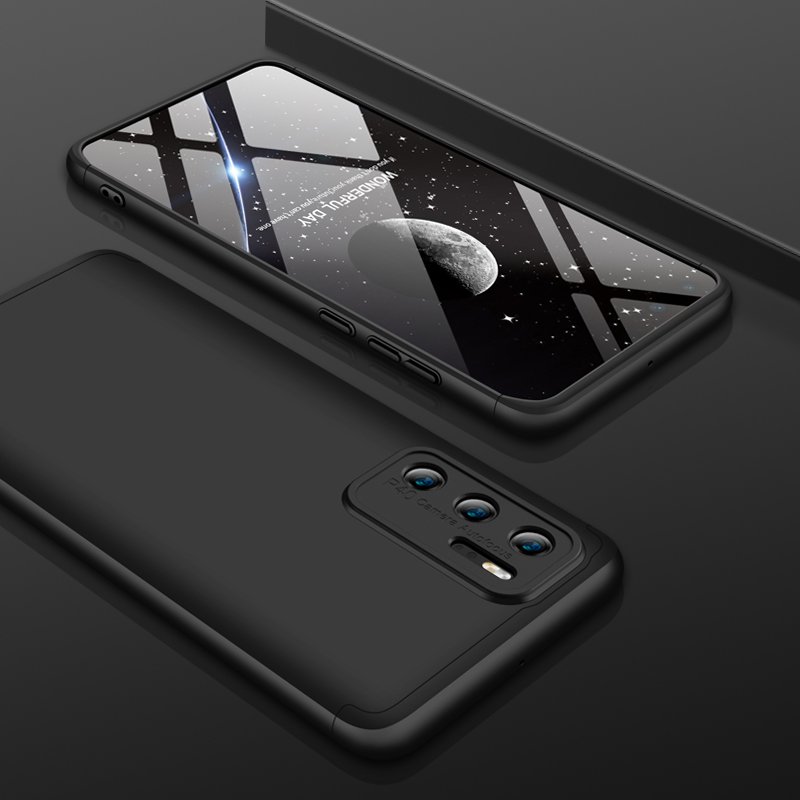 Capa protetora GKK 360 - Capa frontal e traseira de todo o móvel para Huawei P40 - preto