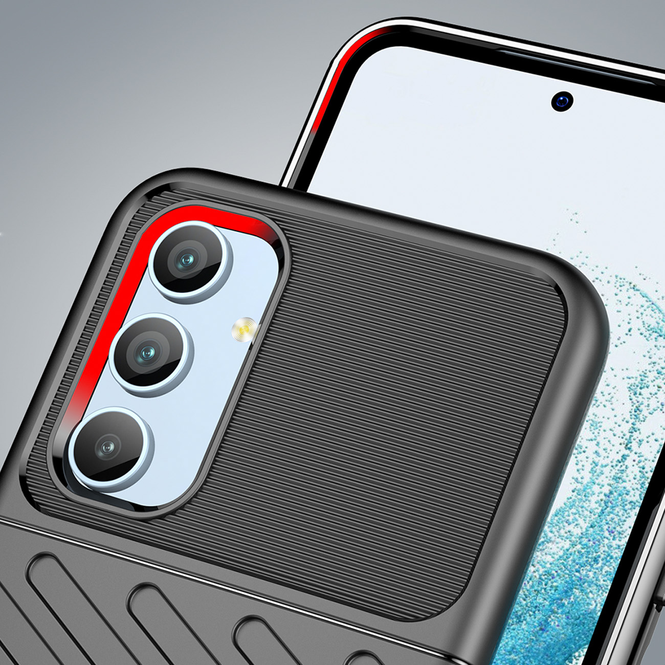 Capa resistente TPU para Samsung Galaxy A54 - preto