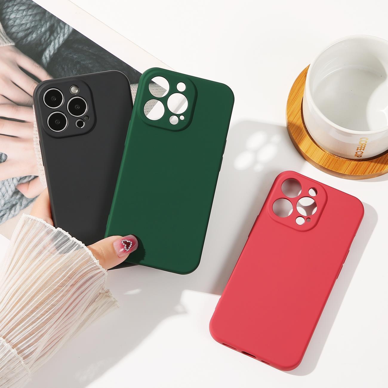 Capa de Silicone para Apple iPhone 13 Pro Max - roxo