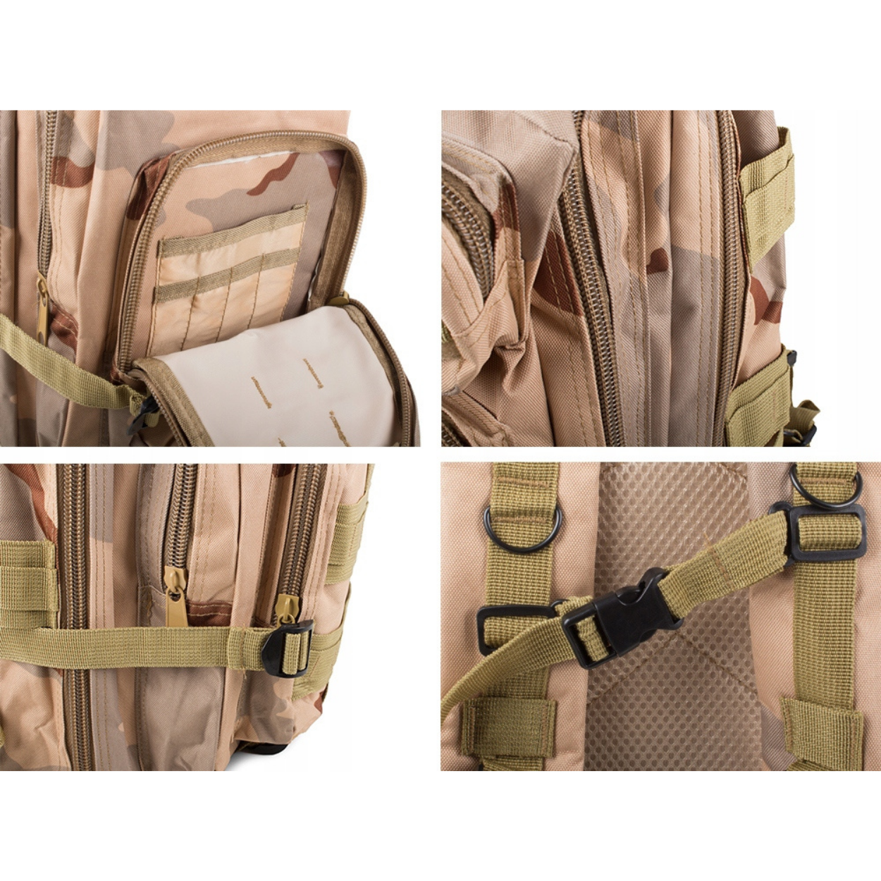 Mochila tática 30L - Castanho
