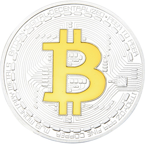 Moeda Bitcoin CA-13437 - Dourada / Tipo2