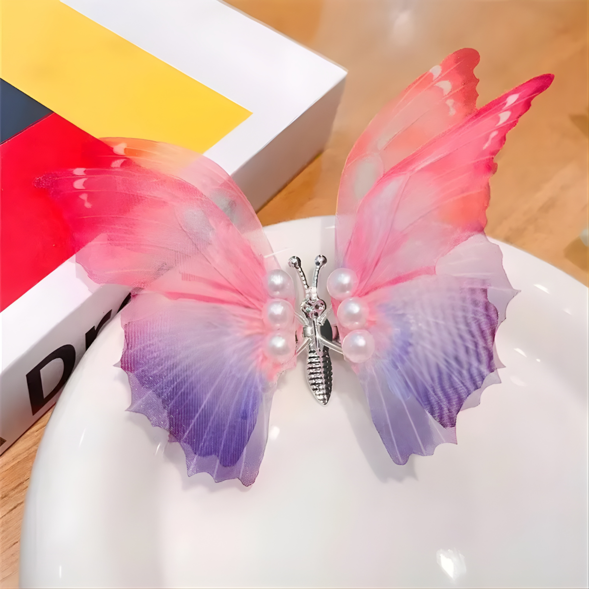 Presilha de cabelo Borboleta-38855 - Azul