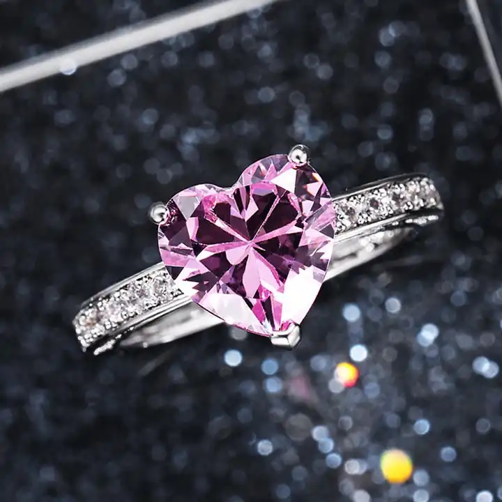 Anel BR-29068 - Prateado/Rosa/59mm
