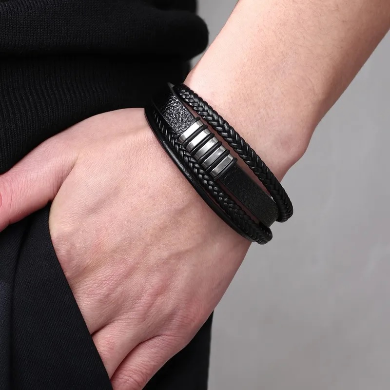 Pulseira MA-33283 - Preto / 23cm