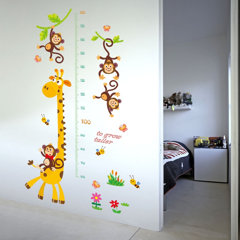 Autocolante de parede/Papel de parede Medidor Girafa