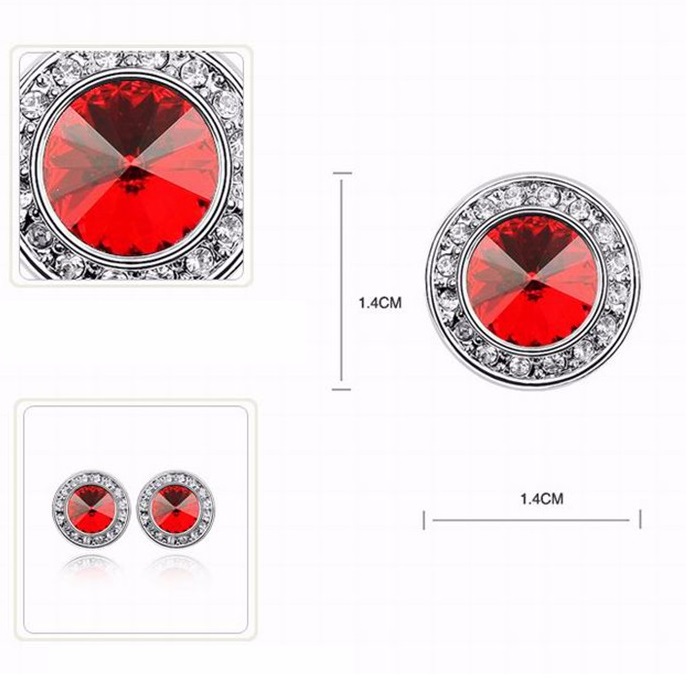 Conjunto de joias BL-1876 - Vermelha