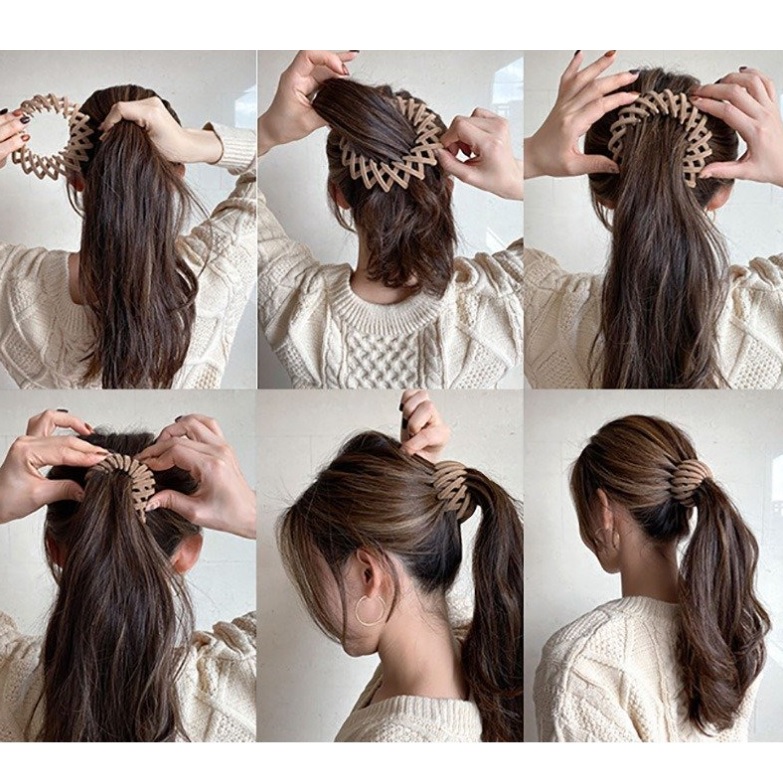 Prendedor ajustável para cabelo - Verde