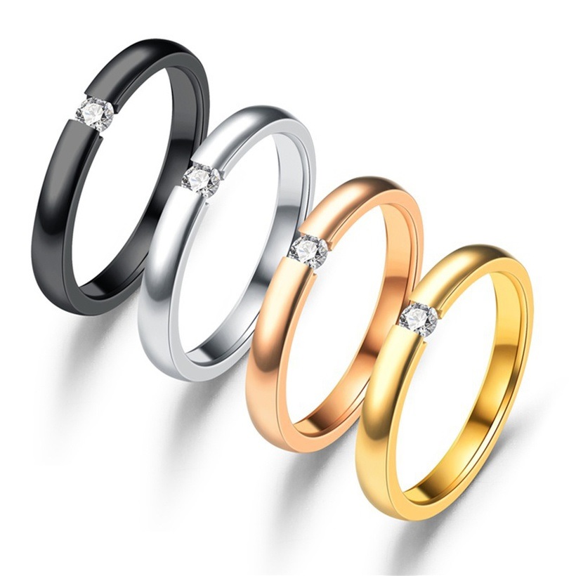 Anel UR-17291 - Dourado / Rosa / 49mm