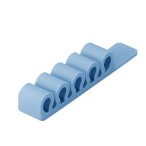 Organizador de silicone para cabos / material de escritório – Azul
