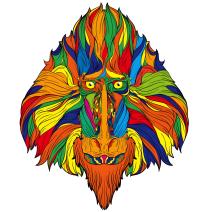 Puzzle de madeira - Monkey/M