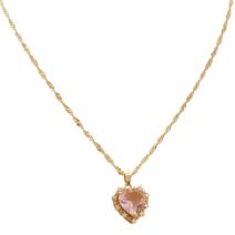 Colar ME-20744 - Dourado / Rosa pálido