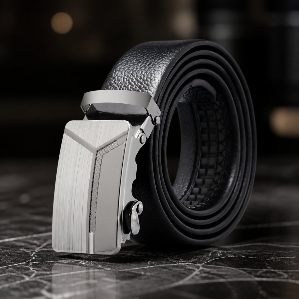 Cinto AR-16209 - Preto / Prateado