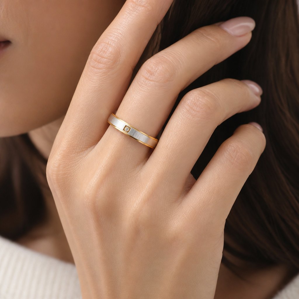 Anel feminino FA-17257 - Dourado / 55mm