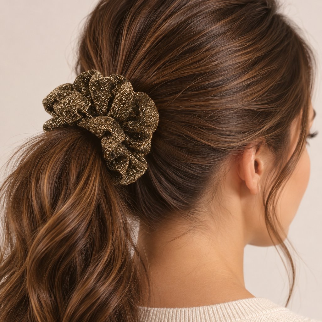 Elástico de cabelo GL-19006 - Dourado