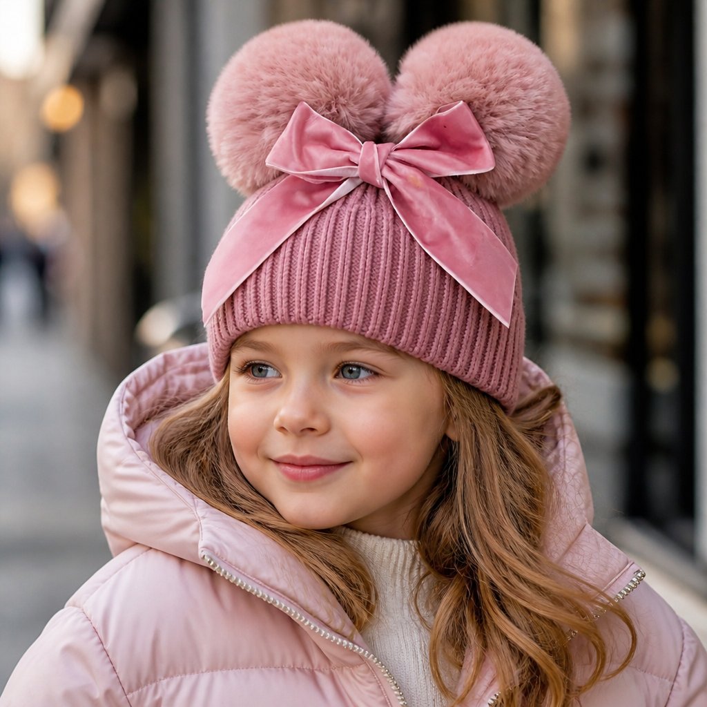 Gorro infantil BO-21311 - Rosa