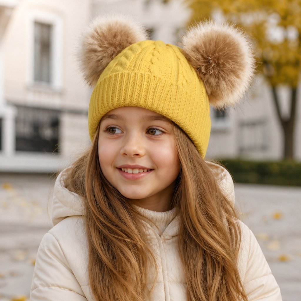 Gorro infantil FI-21492 - Amarelo
