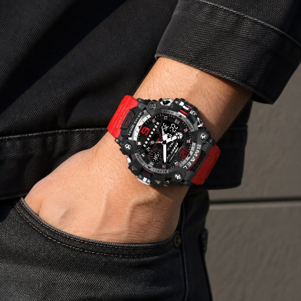 Relógio SMAEL GR-29431 - Vermelho