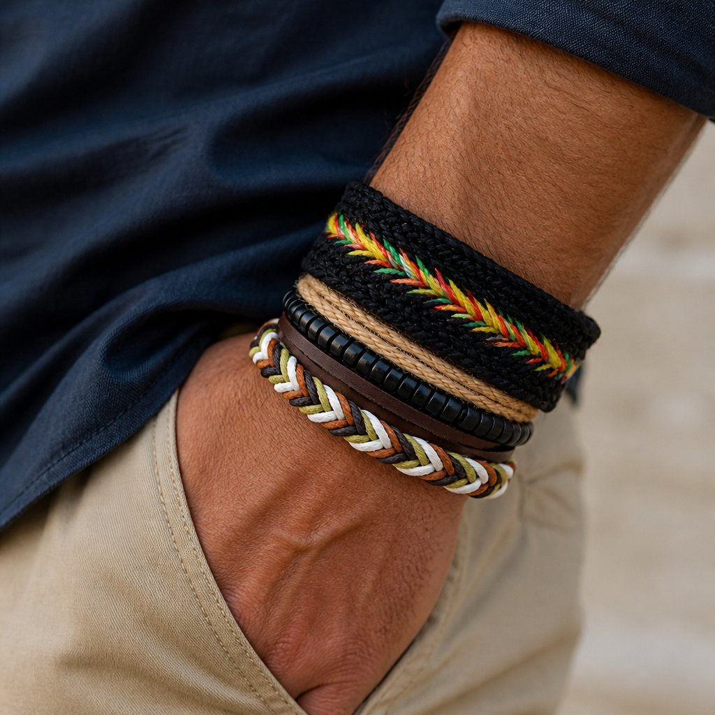 Pulseiras masculinas FO-33240 - Tipo8