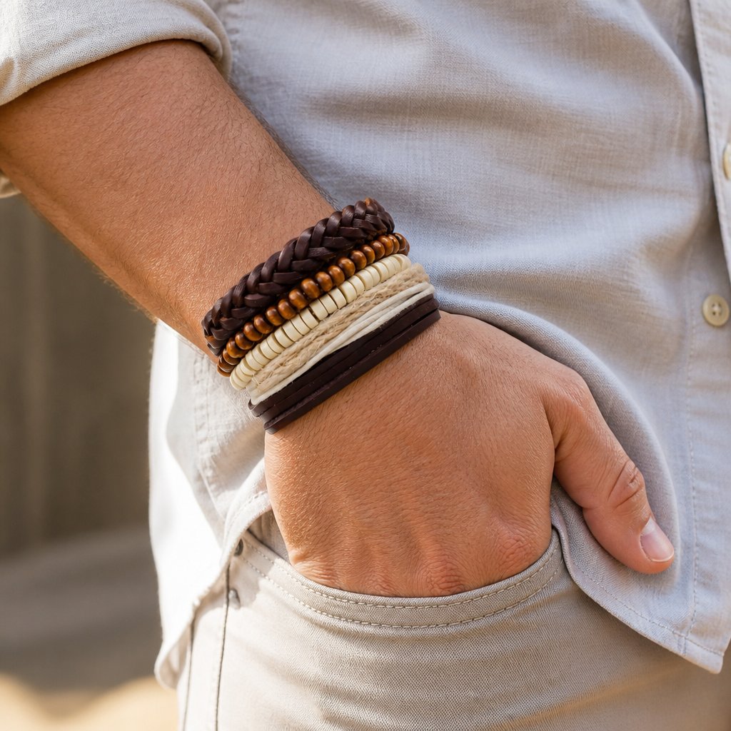 Pulseiras masculinas FO-33250 - Tipo18