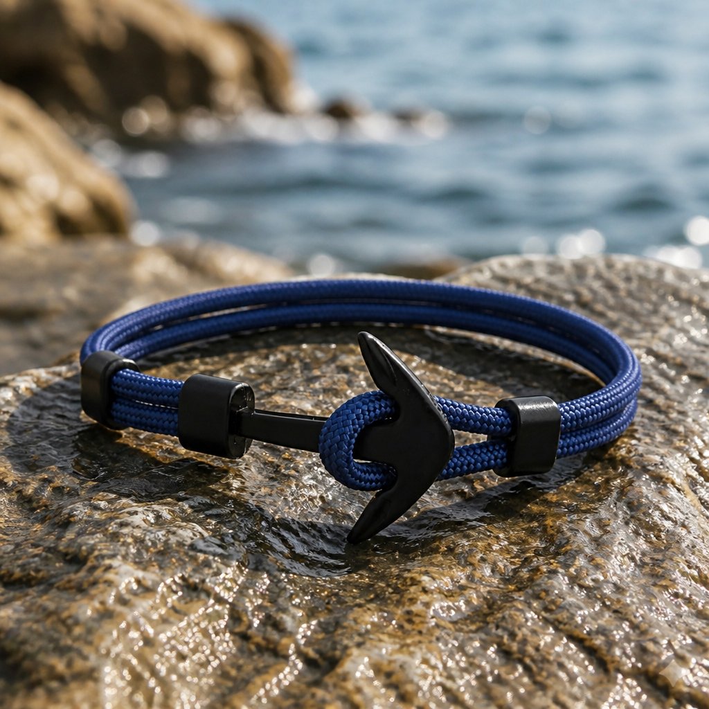Pulseira Rope Anchor - Azul Escuro
