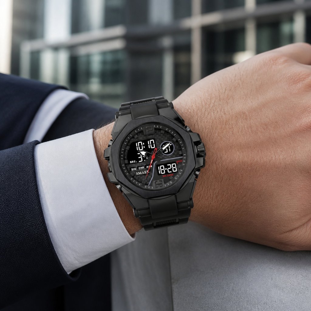 Relógio SMAEL ER-38654 - Preto / Preto