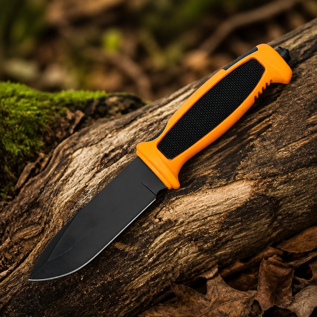 Faca para exterior ZR - 41052 - Preto / Laranja