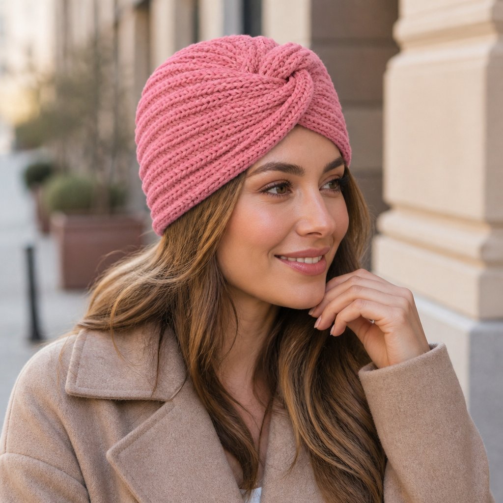 Gorro Turbante - Rosa